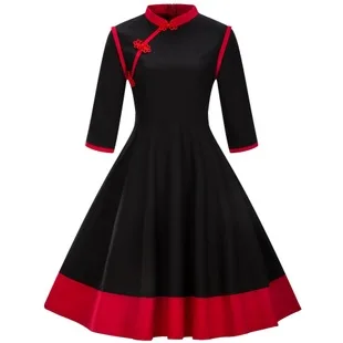 AliExpress Ebay2019, осенне-зимнее Новое Стильное платье с длинными рукавами в европейском и американском стиле,, костюм, юбка-карандаш с воротником