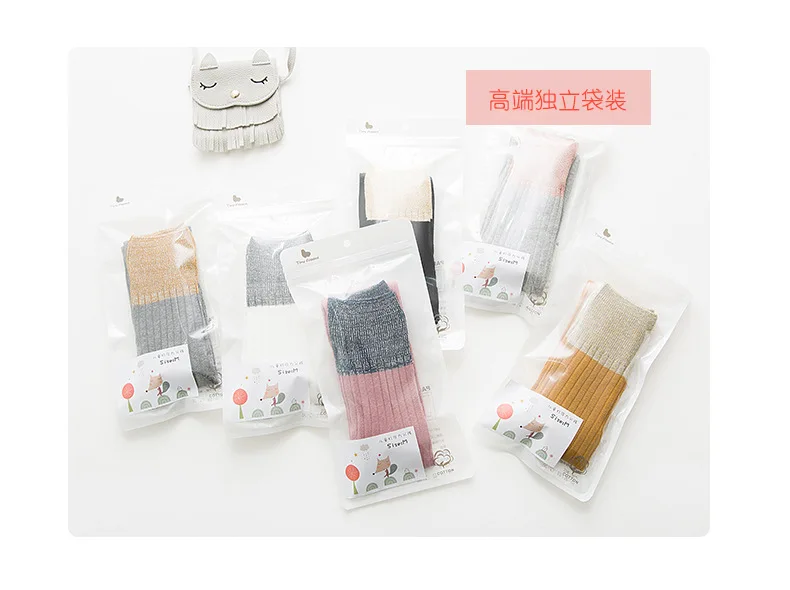 Panty-hose for Kids Spring Children's Socks Leggings Filigree Mixed Colors Capri Pants Korean-style Men And Women CHILDREN'