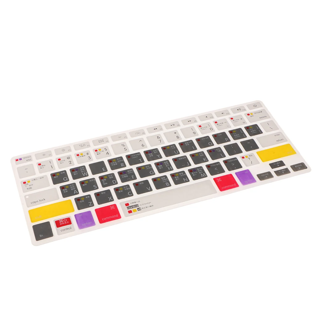 AI Keyboard Skin Cover TPU Keyboard Cover For Apple Macbook Air 13" 15" 17" - Цвет: Gray 280x150x2mm