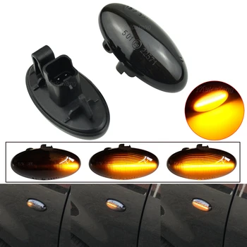 

1Pair Dynamic Blinker Turn Signal Light For Citroen C1 C2 C3 C5 C6 Jumpy LED Side Marker Light For Peugeot 307 206 207 407 107