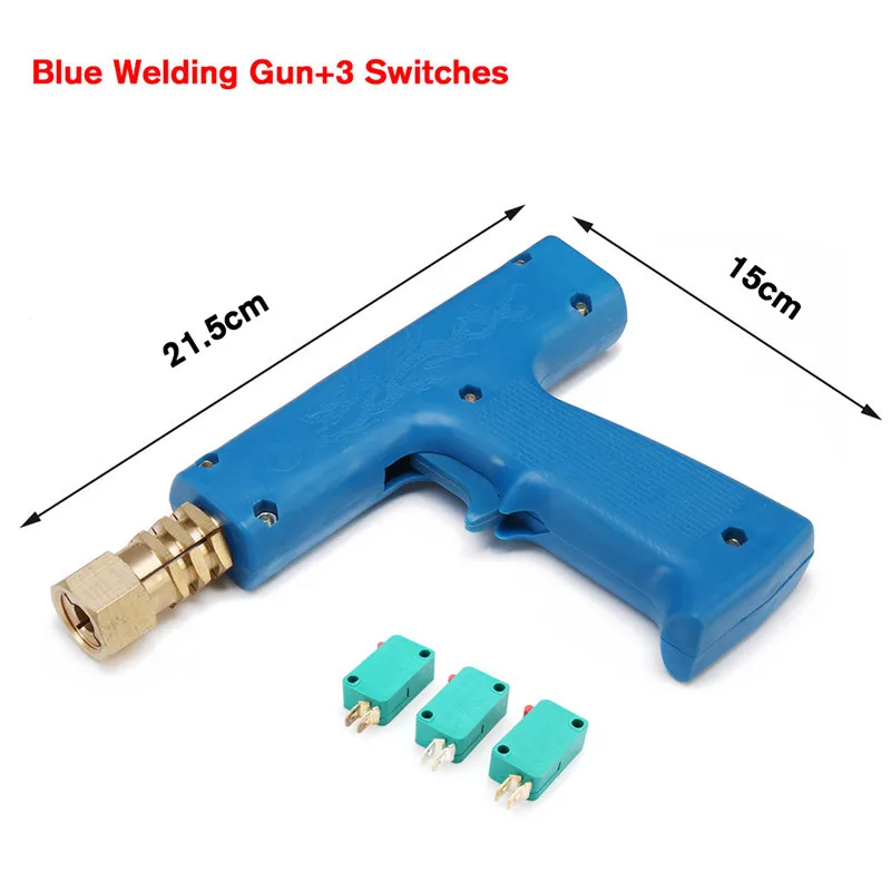 Blue welding torch Точечная сварочная машина, набор инструментов для ремонта вмятин, съемник вмятин, сварочный молоток G u n, устройство для ремонта вмятин - Цвет: Blue welding torch