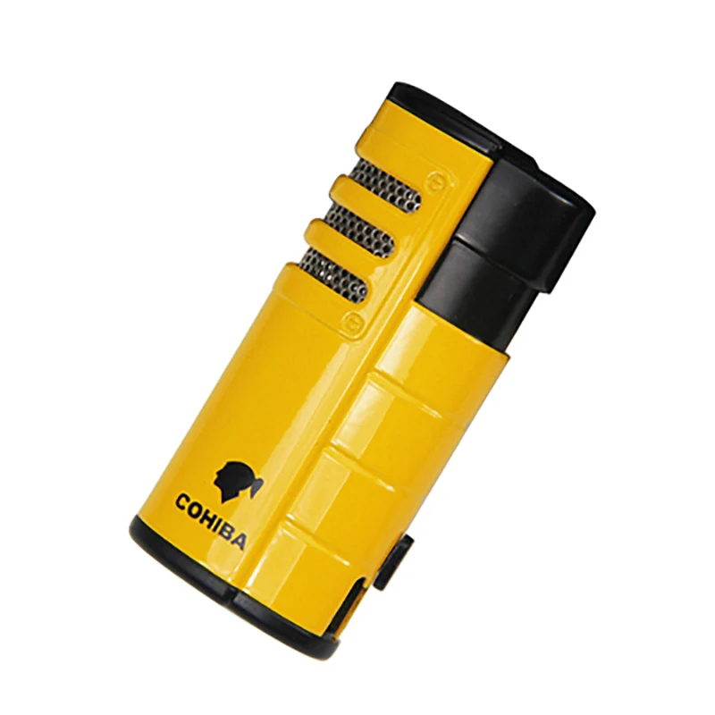 10 шт Cohiba ветрозащитная Зажигалка Факел Jet Flame многоразовая надувная 3 для Сигар