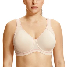 La Isla женский ударопрочный спортивный бюстгальтер на косточках с полным покрытием