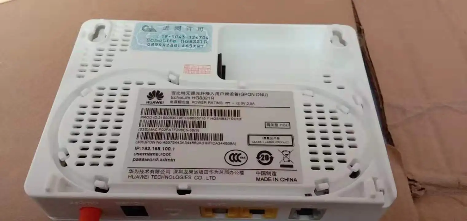 Peças de Segunda Versão em Inglês ge + fe Huawei Xpon Linha Óptica Termical Terminal 8321r Tel Frete Grátis 10 Mão Onu 2 xpon linha óptica termical xpon terminal 8321r