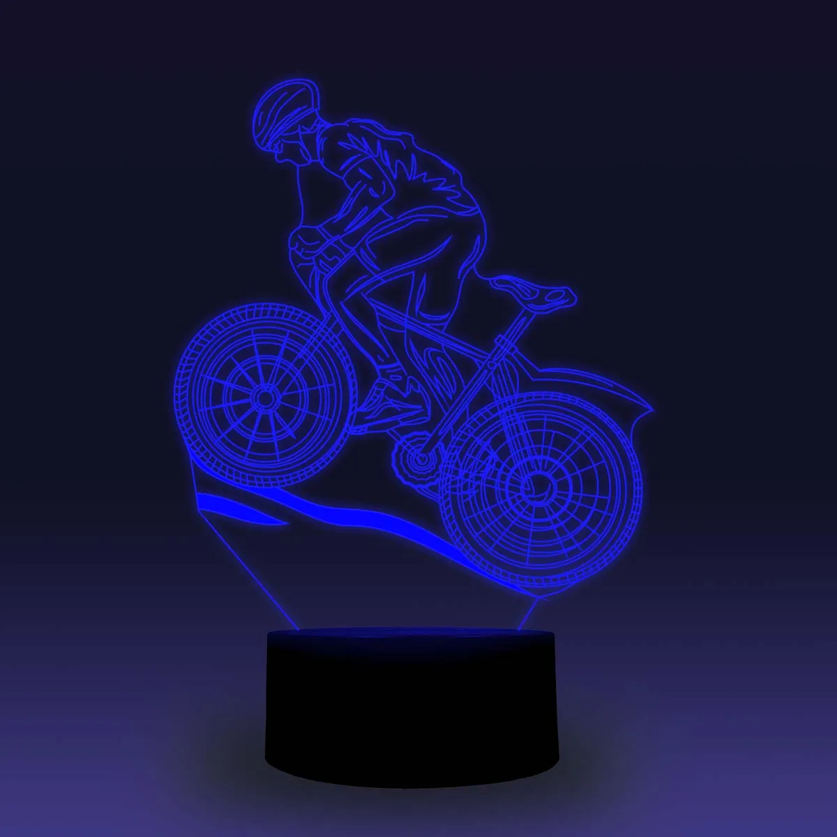 NiteApps 3D Велоспорт ночник настольная лампа Иллюзия украшение лампа подарок на день рождения приложение/сенсорное управление