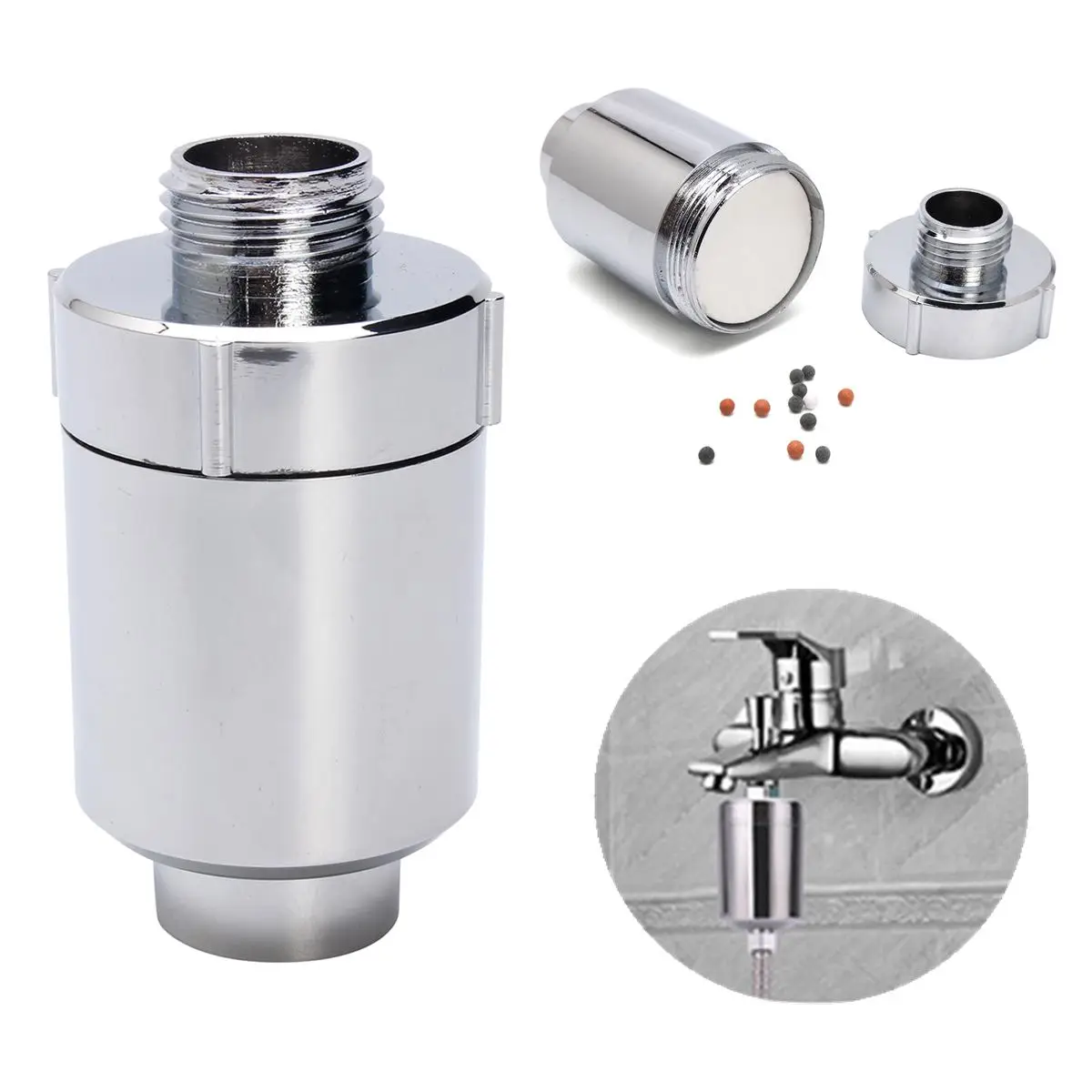 

Multifunctional single cold faucet filter dechlorinator Water Tap Purifier Water Filter In Line Faucet Shower Head accessories