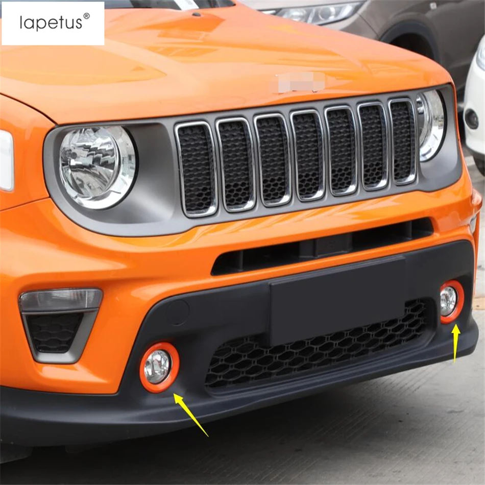 Аксессуары Lapetus подходят для Jeep Renegade ABS Передние противотуманные фары противотуманная фара Кольцо Круг молдинг крышка комплект отделка