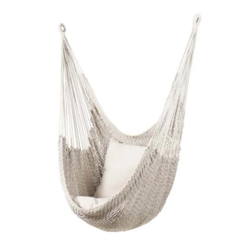 Mesh Hammock Chair Porch Seat Woven Hanging Rope String Netted Swing Outdoor Indoor Garden Furniture for Yard Bedroom | Мебель