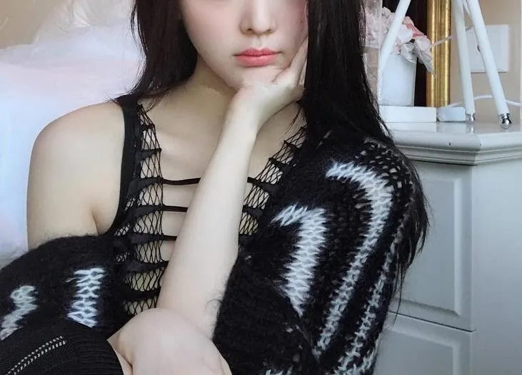 WHITNEY WANG осень мода уличная полосатый мохер женский кардиган джемпер sueter mujer invierno