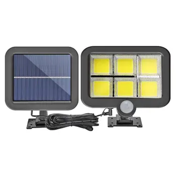 

120 LED Solar Energy Powered Wall Split Lamp Emergency PIR Motion/Infrared Sensor Outdoor Courtyard Waterproof Lights