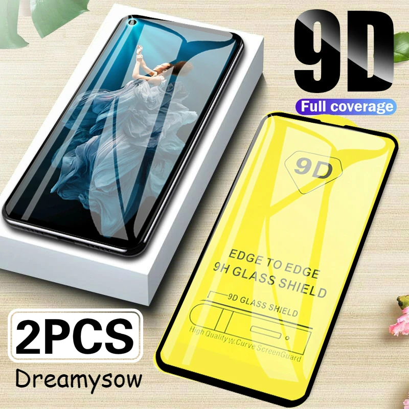 

2PCS 9D Full Cover Tempered glass for Huawei P30 P20 Pro Lite Nova 5 5i 2i Mate 10 Lite P Smart 2019 Glass Film For Honor 9X Pro