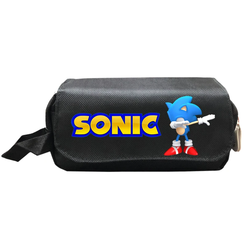 Dab Sonic Забавный пенал для карандашей Макияж сумки для мальчиков и девочек дети большой емкости школьные принадлежности двухслойный детский ящик
