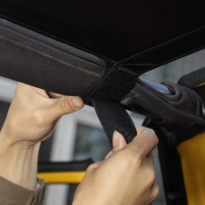 Car Roof Hammock Top Rest Bed for Jeep Wrangler Yj, Tj, Jk, Jku, Jl, Jlu 1987- 2-Door and 4-Door Durable Firm Expand Space L