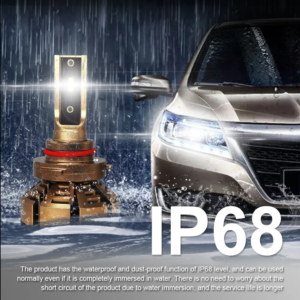 Зэс чип RS1 Автомобильный светодиодный H7 H4 фар автомобиля H1 H11 9005 9006 H8 H9 HB2 HB3 HB4 авто светодиодный налобный фонарь 16000LM 6000K 80W 12V 24V