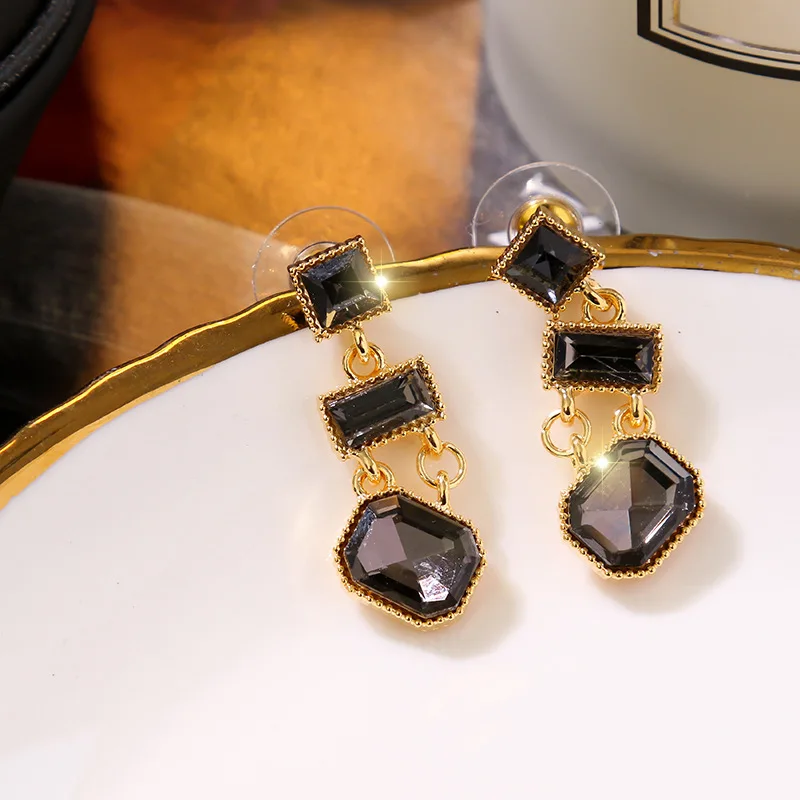 S925 Серебряная игла корейский Druna отель IU Li Zhien кристалл серьги 2019 новые модные