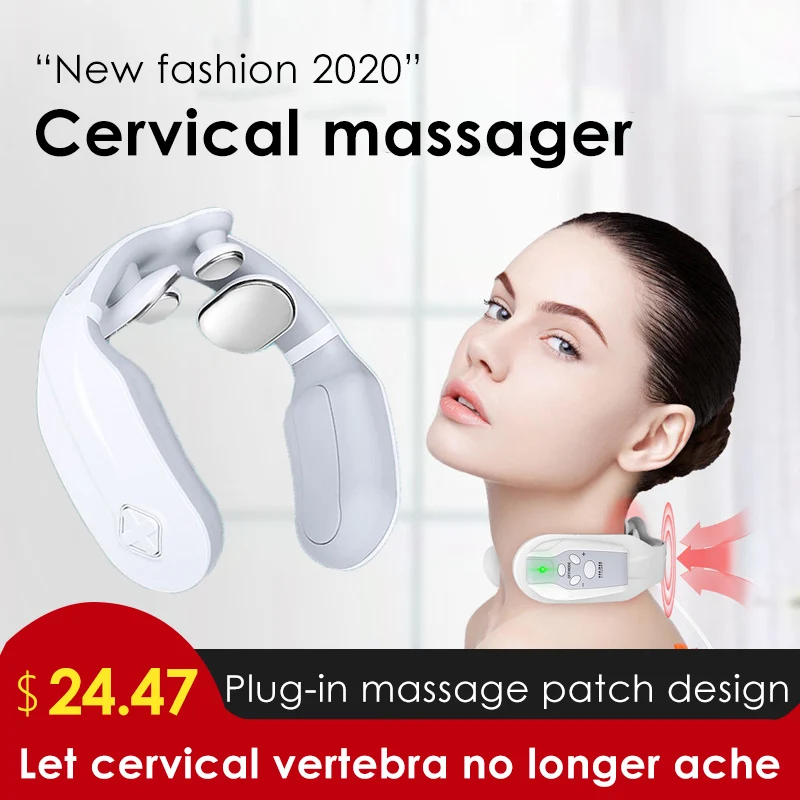 

Electric Neck Massager Multifunctional Pulse Power Control Far Infrared Heating Pain Relief Tool Health Care Relaxation Machine