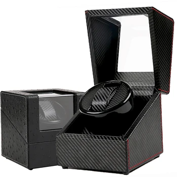 

1 Watch Winder Box Watches Organizers Winding Winder Storage Display Black Casket Watchwinder Silent Motor Box EU/USA/UK/AU Plug