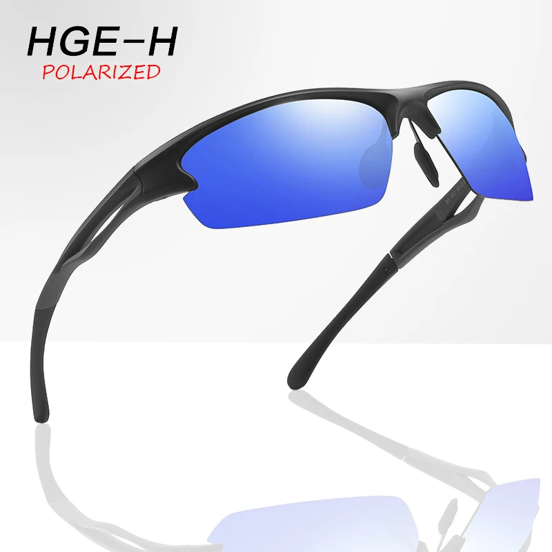 HEG-H TR90 Рамки Спортивные стильные мужские Поляризованные Солнцезащитные очки Модные Рыболовные уличные солнечные очки для вождения ночного видения мужские УФ очки