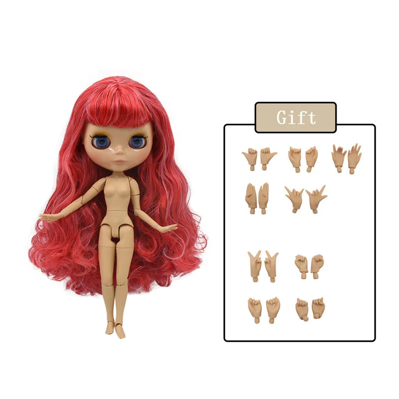 Ледяная фабрика Blyth кукла Обнаженная соединение тела с ручной набор A& B 1/6 BJD Модная Кукла подходит diy Макияж Специальная цена - Цвет: Glossy face 10631061