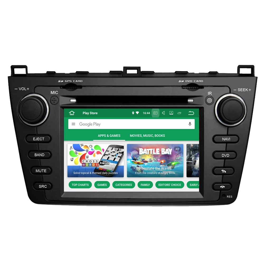 RoverOne Android 8 0 Восьмиядерный автомобильный Радио DVD GPS для Mazda 6 2008 - 2013 сенсорный