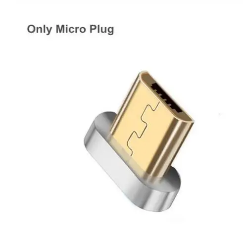 micro plug Магнитный адаптер usb type C to type-C конвертер для huawei p30 pro Xiaomi samsung S10 Oneplus 7 pro телефонный кабель Разъем - Цвет: micro plug