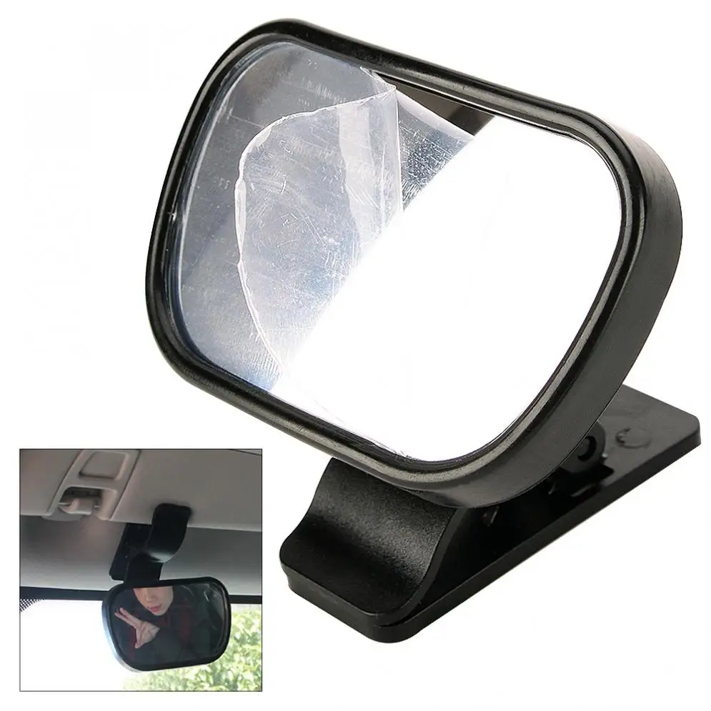 

Mini Car Rearview Mirror Safety Easy View Baby Viewer Auxiliary Mirror Inside Rearview Mirror with Sucker and Clip for Cars New