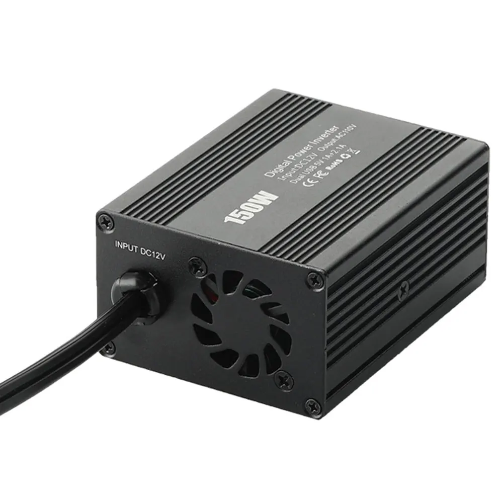 150 Вт DC 12 В автомобильный инвертор для AC110V/AC220V конвертер с 3.1A двойной USB Автомобильное зарядное устройство портативный автомобильный адаптер