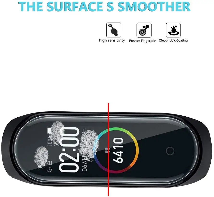 Для Xiaomi Mi Band 4 Защитная мягкая пленка для Xiaomi Mi Band 4 аксессуары для смарт-браслета полноэкранная проницаемая пленка