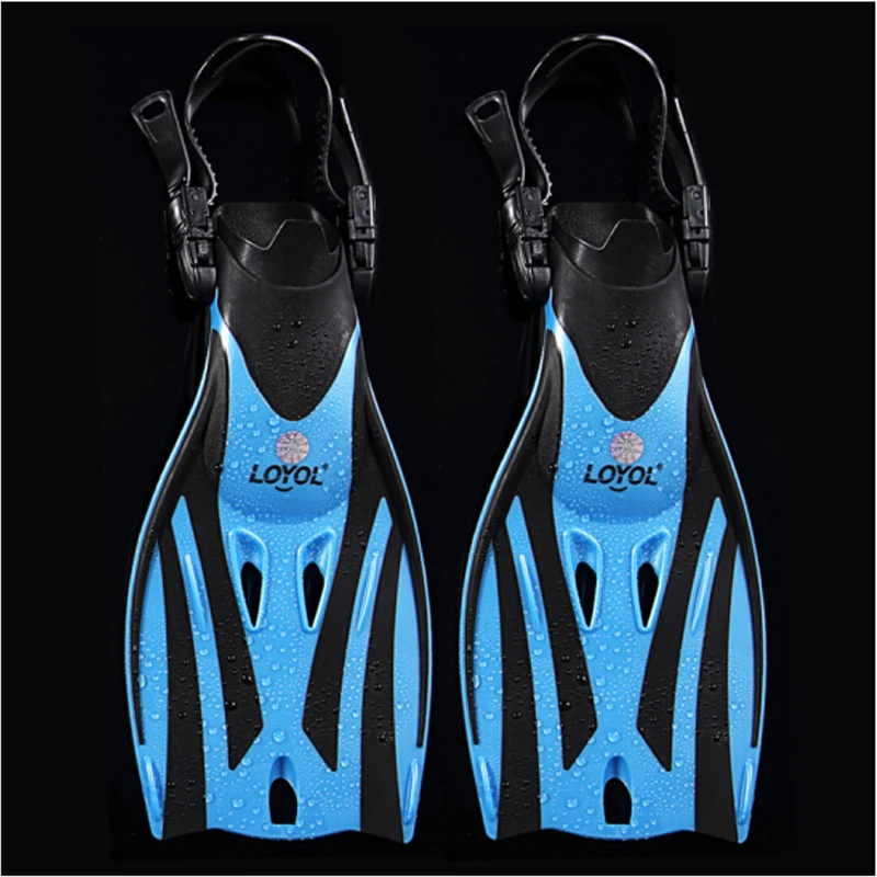 Children Swim Fins Adjustable Diving Frog Shoes Silicone Professional Team Training Snorkeling Long Kids Flippers  Buceo