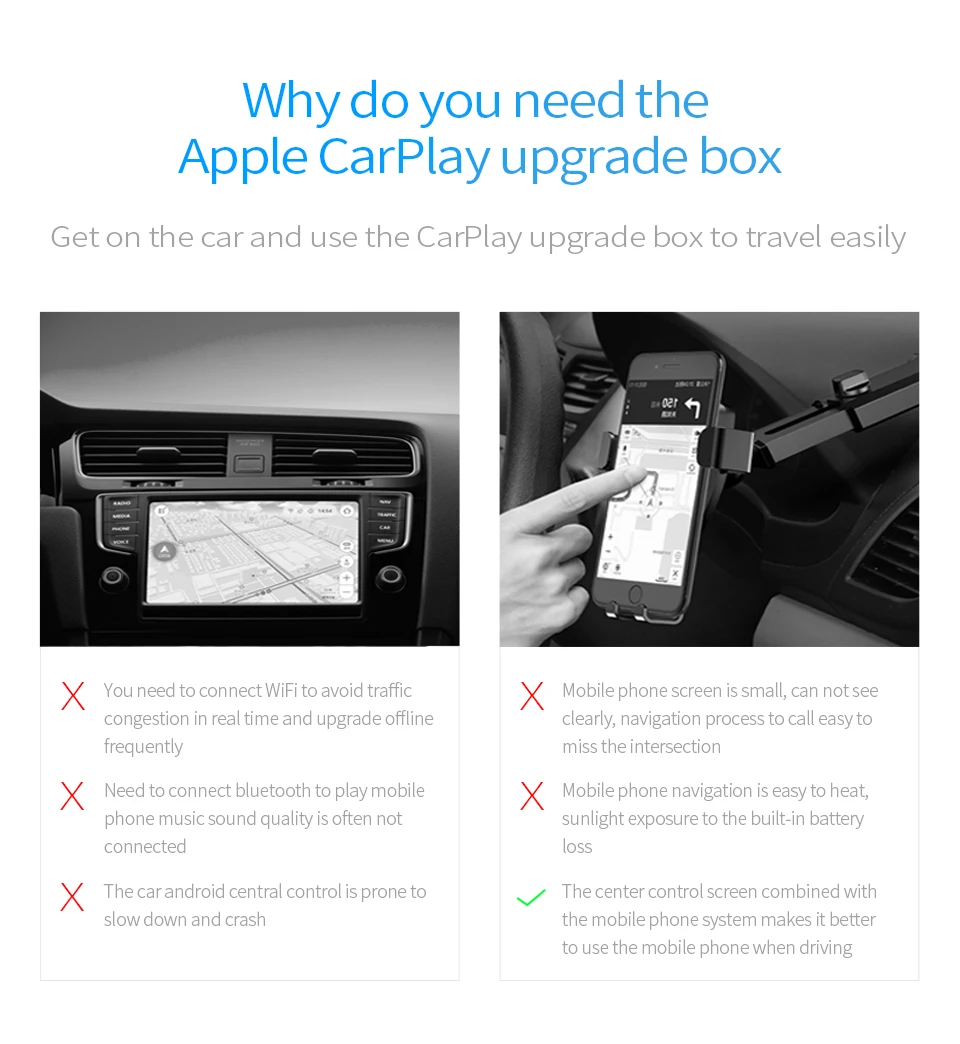 Android автомобильный навигатор apple беспроводной carplay модуль USB кабель для передачи данных мобильный телефон проекция carpaly box