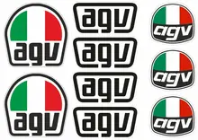 Hot Verkoop Rally Auto Sticker Motos Geschikt Voor Agv Helm Decal Set Sticker Vinyl Grafische Logo Adhesive Kit Aufkleber 9 stuks