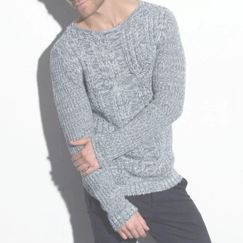 Autumn Winter Men Sweater Long Sleeve Casual Pullovers Fashion New Year Man Knitted Sweaters Jumper Tops Male Plus Size 2XL