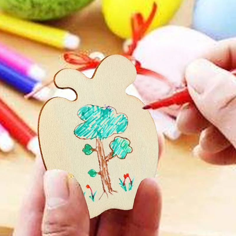 40 шт. ручной работы, деревянные доски Diy для рисования детей, ручная роспись, деревянные фишки, украшения для дома, вечерние реквизиты на День святого Валентина