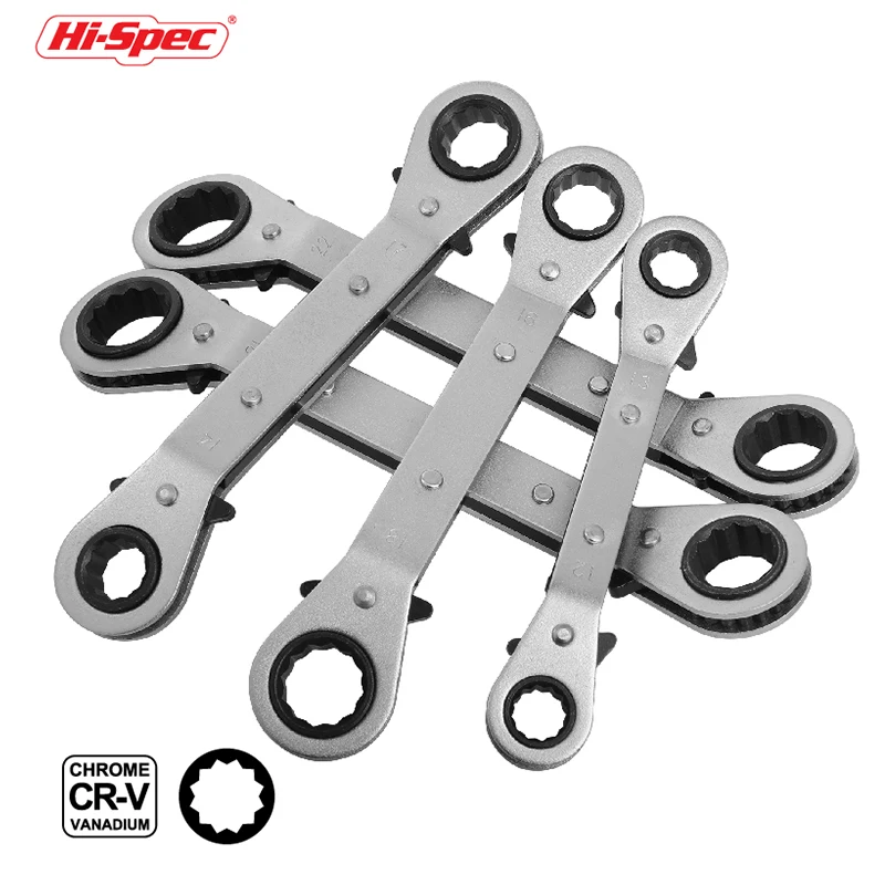 HiSpec622mmKeyWrenchSetTorqueGearRingDoubleHeadRatcheting