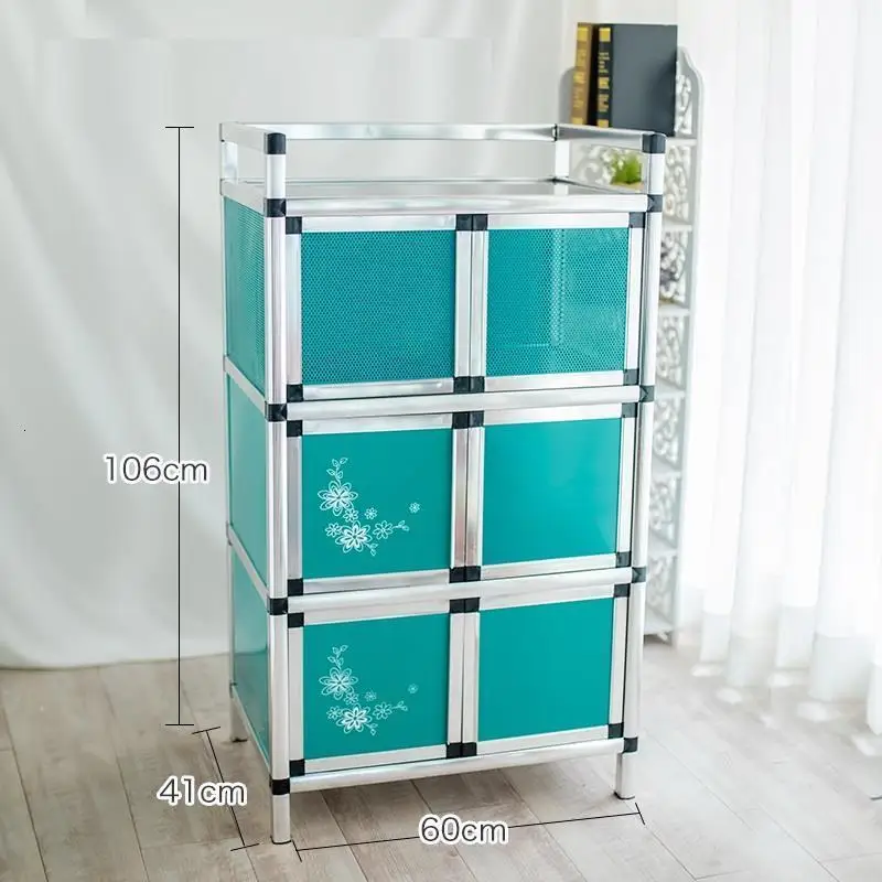 Number 7 Aparador Dolap Kaplama China Mobiliario Sideboard Cabinet Kitchen Furniture Mueble Cocina Aluminum Alloy Meuble Buffet Cupboard - Цвет: Number 7