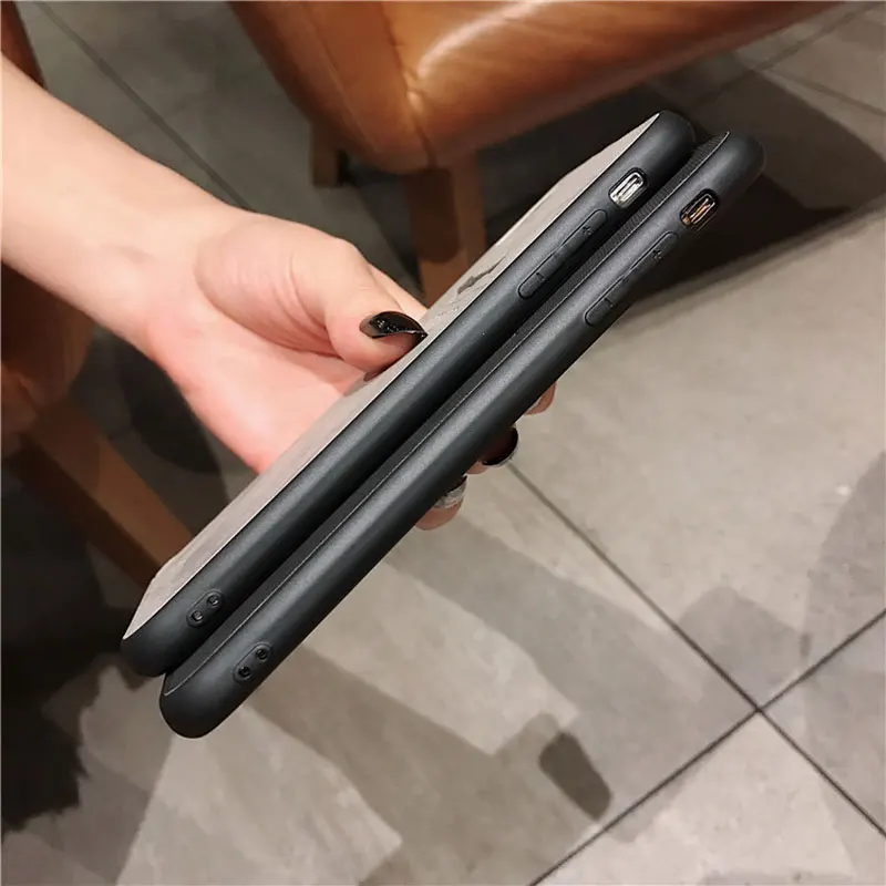 Мягкий тканевый художественный кожаный чехол летучая мышь для iphone 11 Pro XS MAX XR X 6 6s 7 8 Plus силиконовый+ кожаный чехол с узором чехол s capa