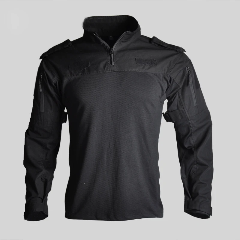 Мужская камуфляжная рубашка тактическая боевая с длинным рукавом армейская