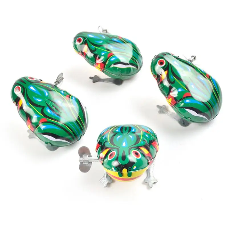 

1Pc Classic Kids Toy Creative Children's Toys Retro Clockwork Toy Classic Iron Clockwork Frog Baby Boy Toys Vintage Toys