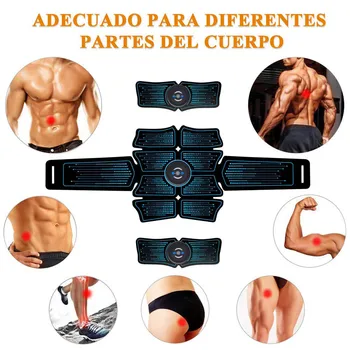 EMS Abdominal Belt Electrostimulation ABS Muscle Stimulator Hip Muscular Trainer Toner Home Gym Fitness Equipment Women Men 5