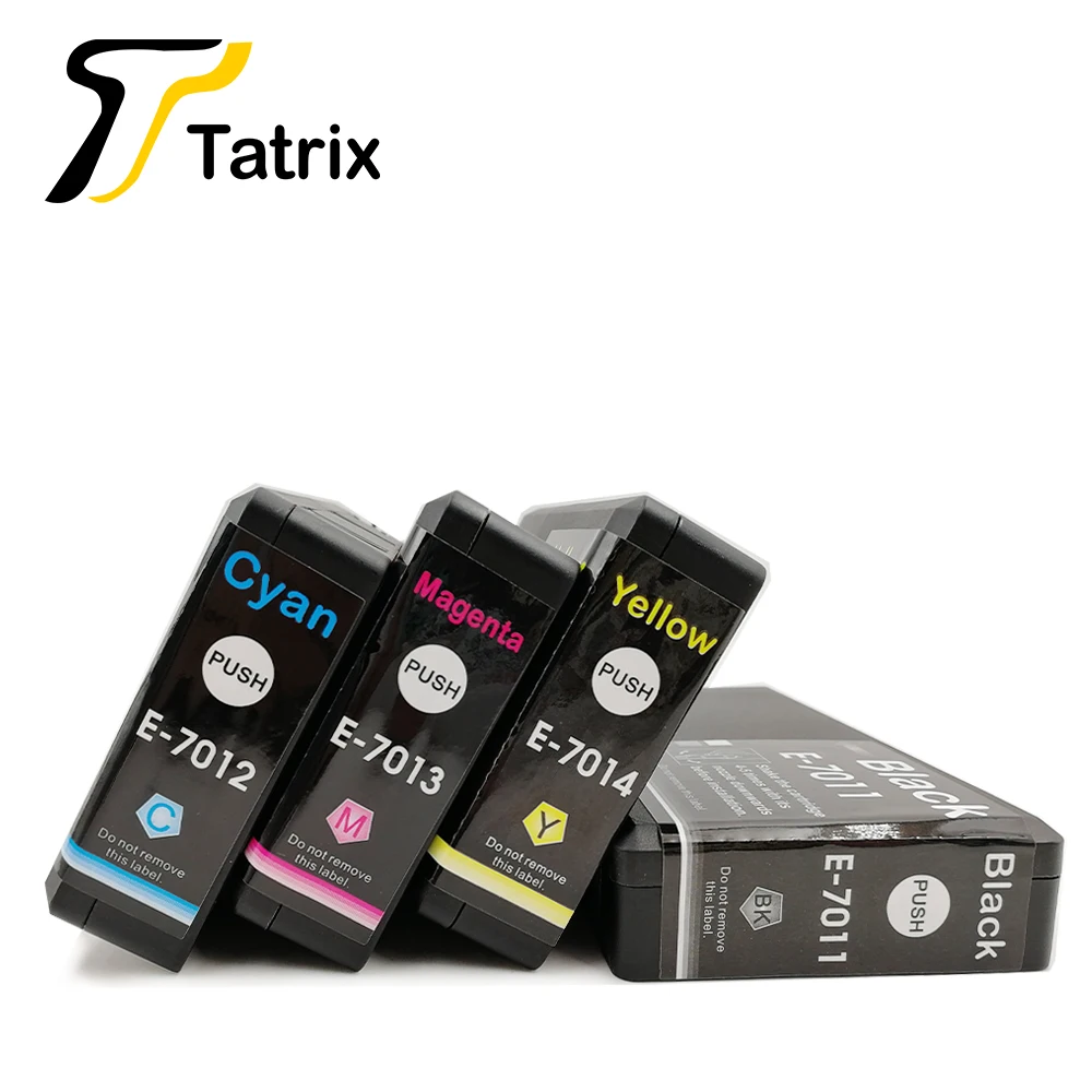 Tatrix 4PK для Epson T7011 T7012 T7013 T7014 патрон чернил принтера WP 4000 4015DN 4095DN 4500 4515DN