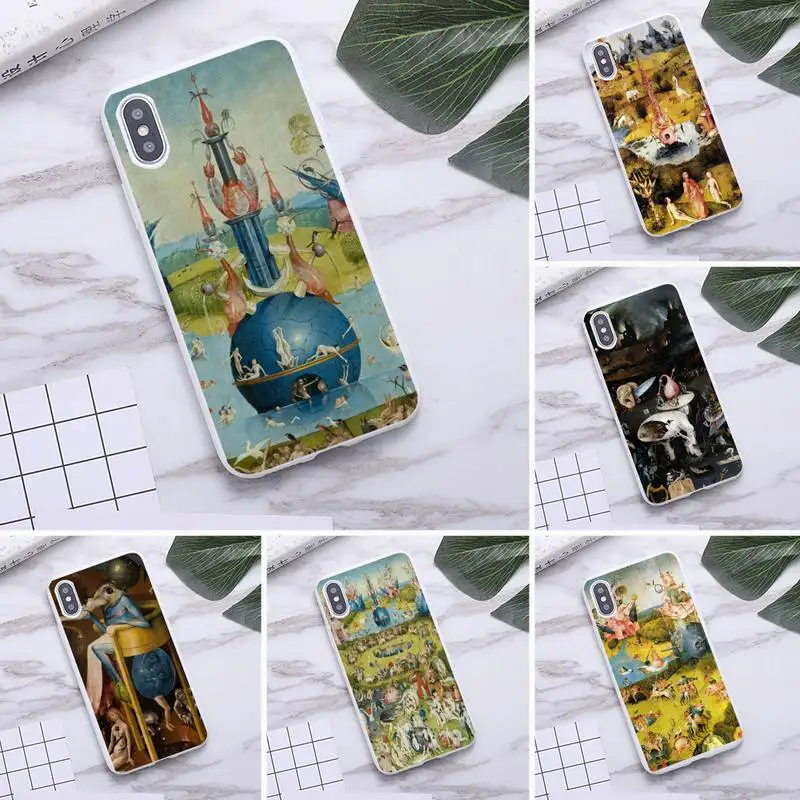 Сад земной сверкающий чехол для телефона iPhone 12 11 Pro Max X XR XS 8 7 6s Plus яркие белые