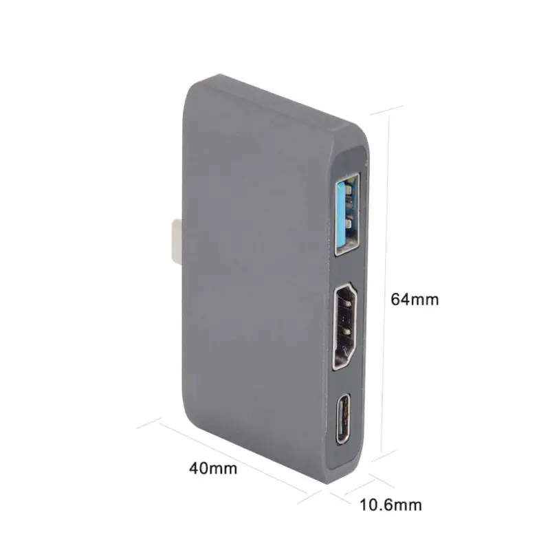 Thunderbolt 3 usb type C Узловая док-станция к HDMI адаптер для NS switch samsung S8/S9 с PD USB 3,0 Зарядка для Macbook Pro USB-C