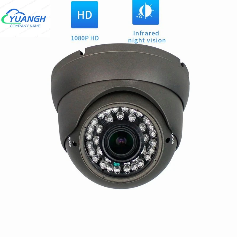 Камера Безопасности AHD 1080P металлический купол 2 8 12 мм объектив Ручной Зум ИК