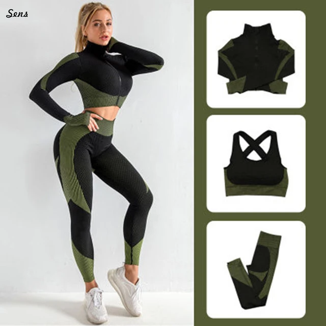 2023 Hot Sale Women Gym Suit Fitness Sets Sports Clothing Ropa Deportiva Mujer  Gym Clothing Yoga