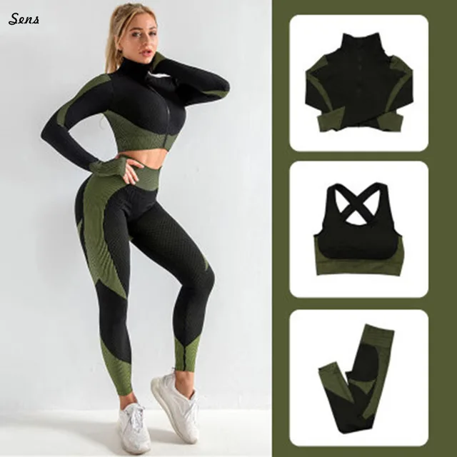 Hot Sale Women Gym Suit Fitness Sets Sports Clothing Ropa Deportiva Mujer Gym Clothing Yoga Clothing Yoga Sets Fitness Suit