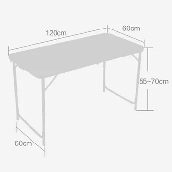 

Portable Multipurpose Folding Table White 120 x 60 x 70 4Ft