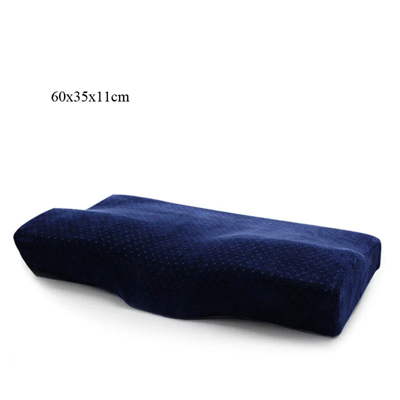 large deep blue Ортопедический пенный наполнитель с эффектом памяти поддержка шеи спальная подушка медленный отскок кукольный оздоровительный массаж коврик офисная накладка на стол - Цвет: large deep blue