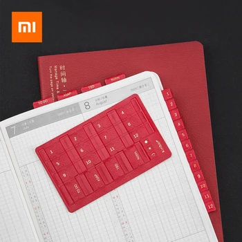 

5Colors Xiaomi Kinbor Index Stickers PU Leather Creative Bookmark Notes Planner Stickers Page Office School Supplies Stationery