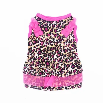 

Leopard Dress Pink Pet Dog Clothes Cute Clothings Dogs Super Small Clothing Chihuahua Print Spring Summer Boy Girl Ropa Perro