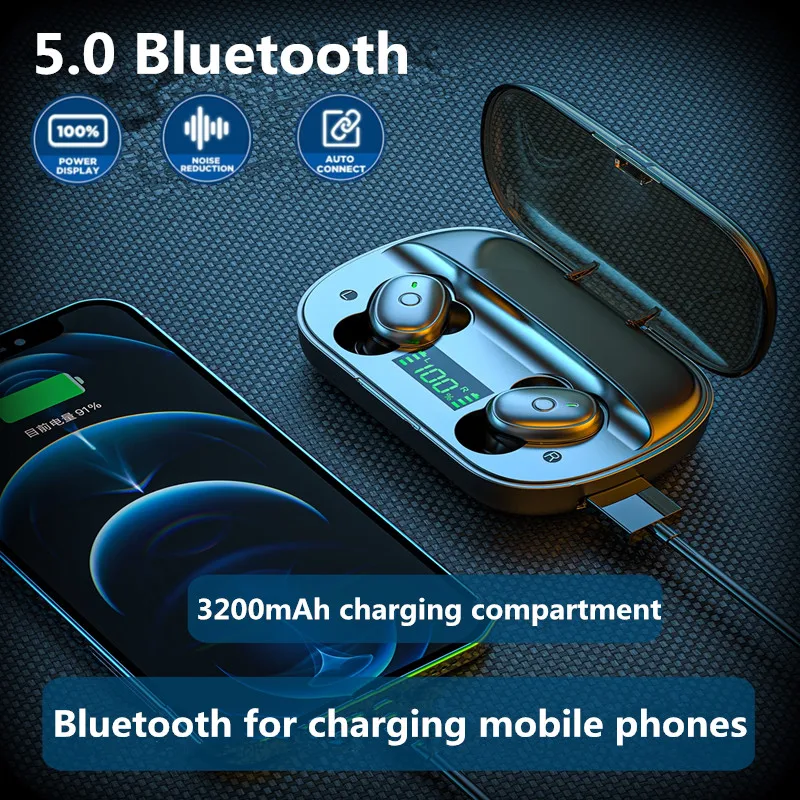 5 0 Tws Bluetooth беспроводные наушники шумоподавляющая гарнитура игровые Hi Fi вкладыши